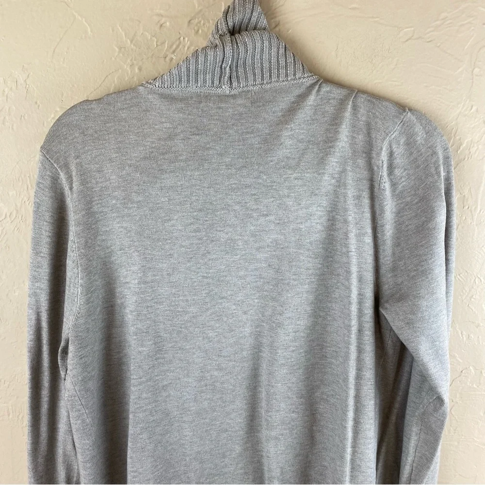 Joan Vass Gray Cardigan Sweater XL - Picture 5 of 9